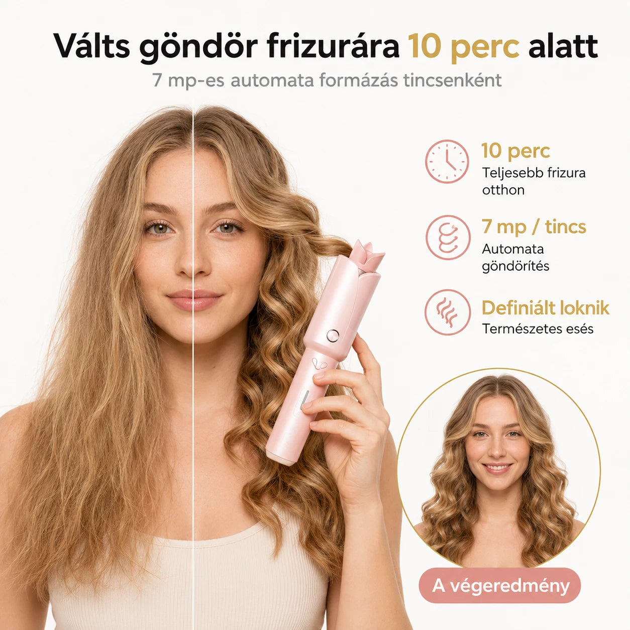 Altino™ Curluxe Pro Automata Hajgöndörítő