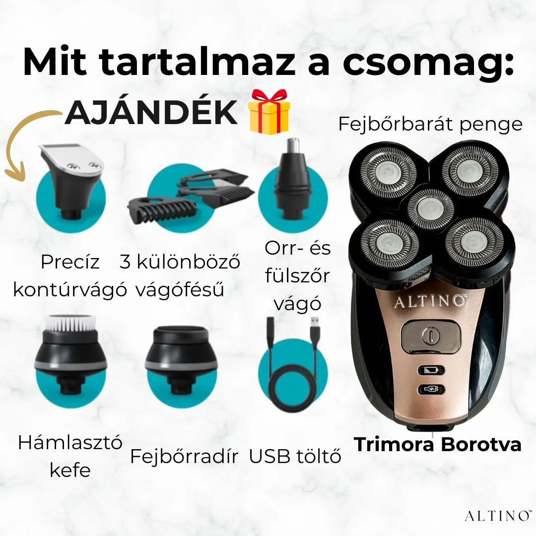 Trimora™ 5 az 1-ben elektromos borotva